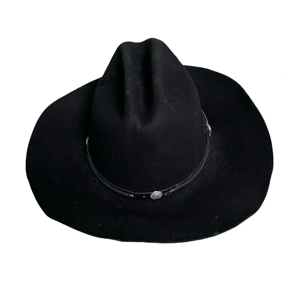 EDDY BROS Wool Cowboy Western ROGO II Hat Black 6 7/8